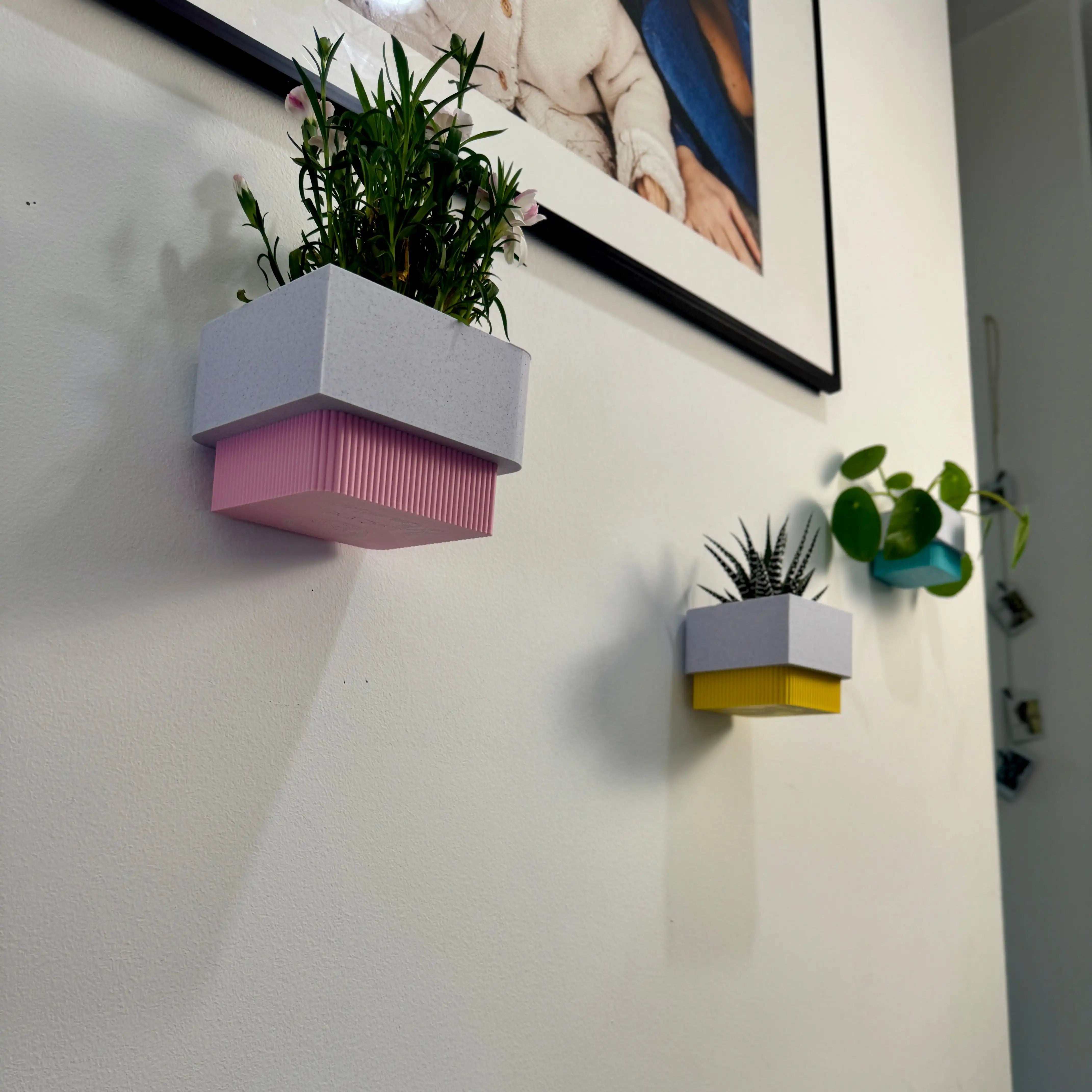 Cache-pot mural eco-responsable pour un mur végétal design