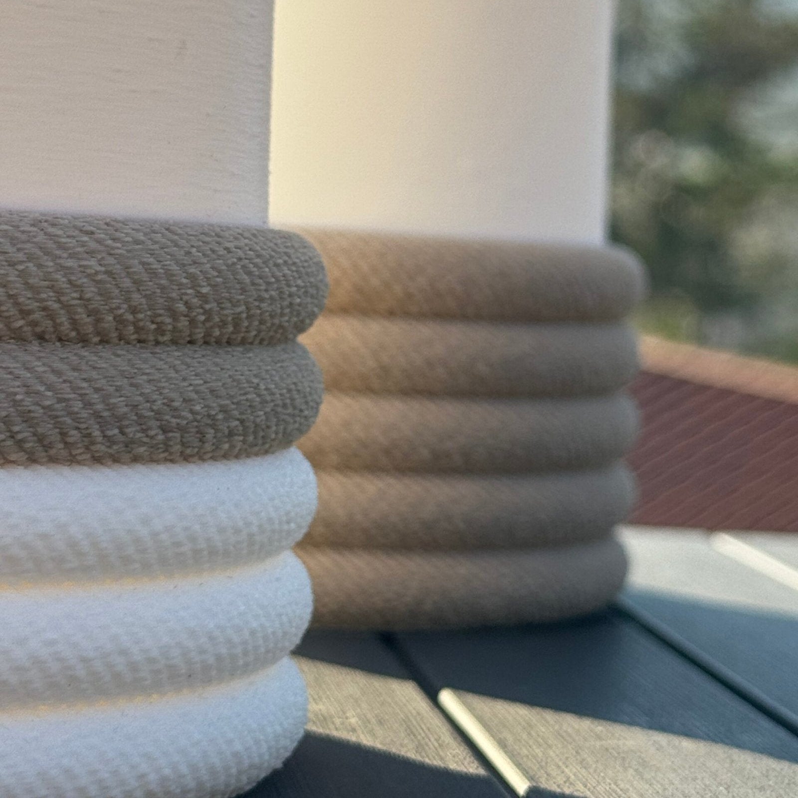 Vase corde pour fleurs séchées entièrement réalisé en impression 3D, sans plastique