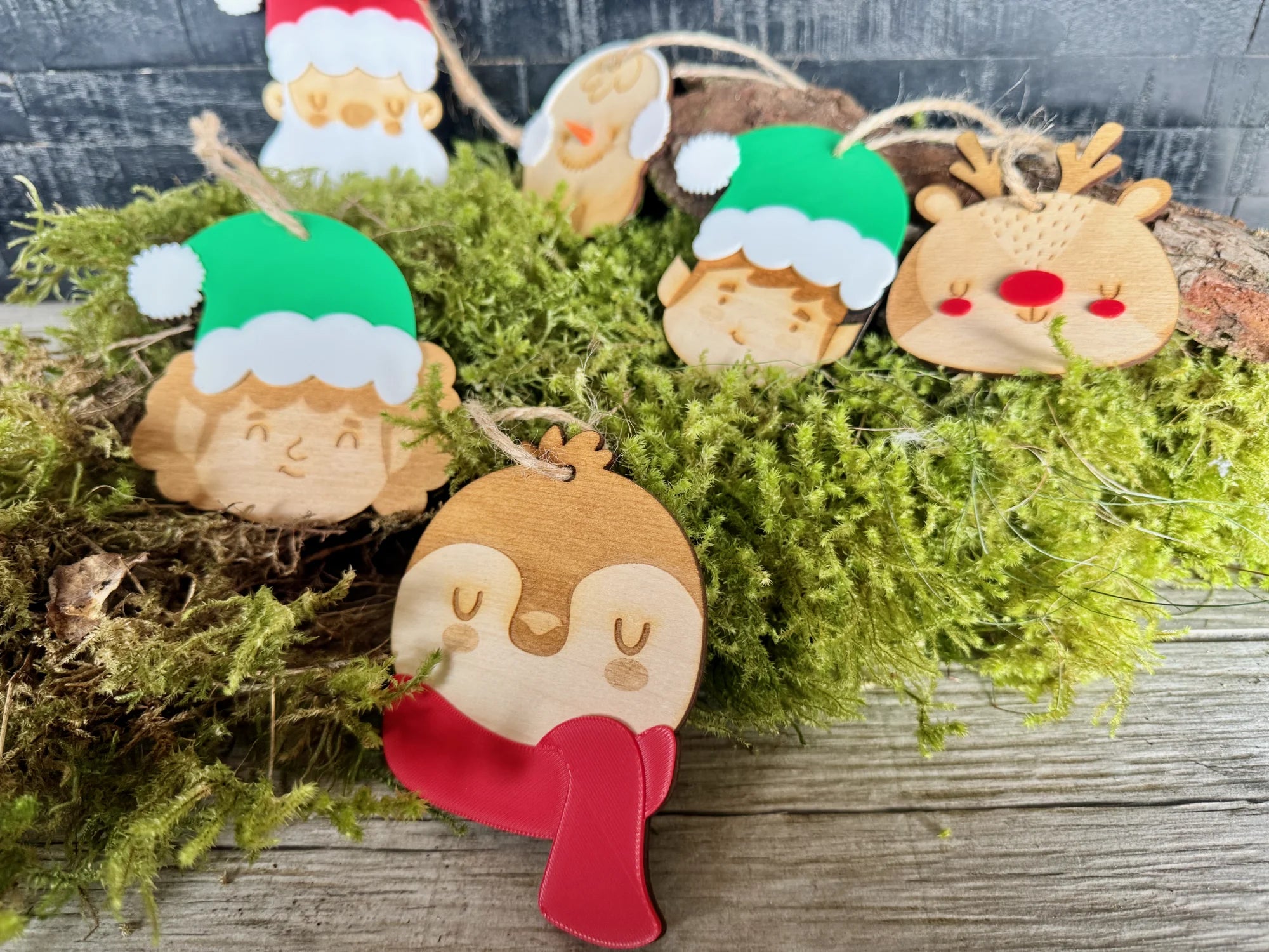 Boules de noel personnages mignons