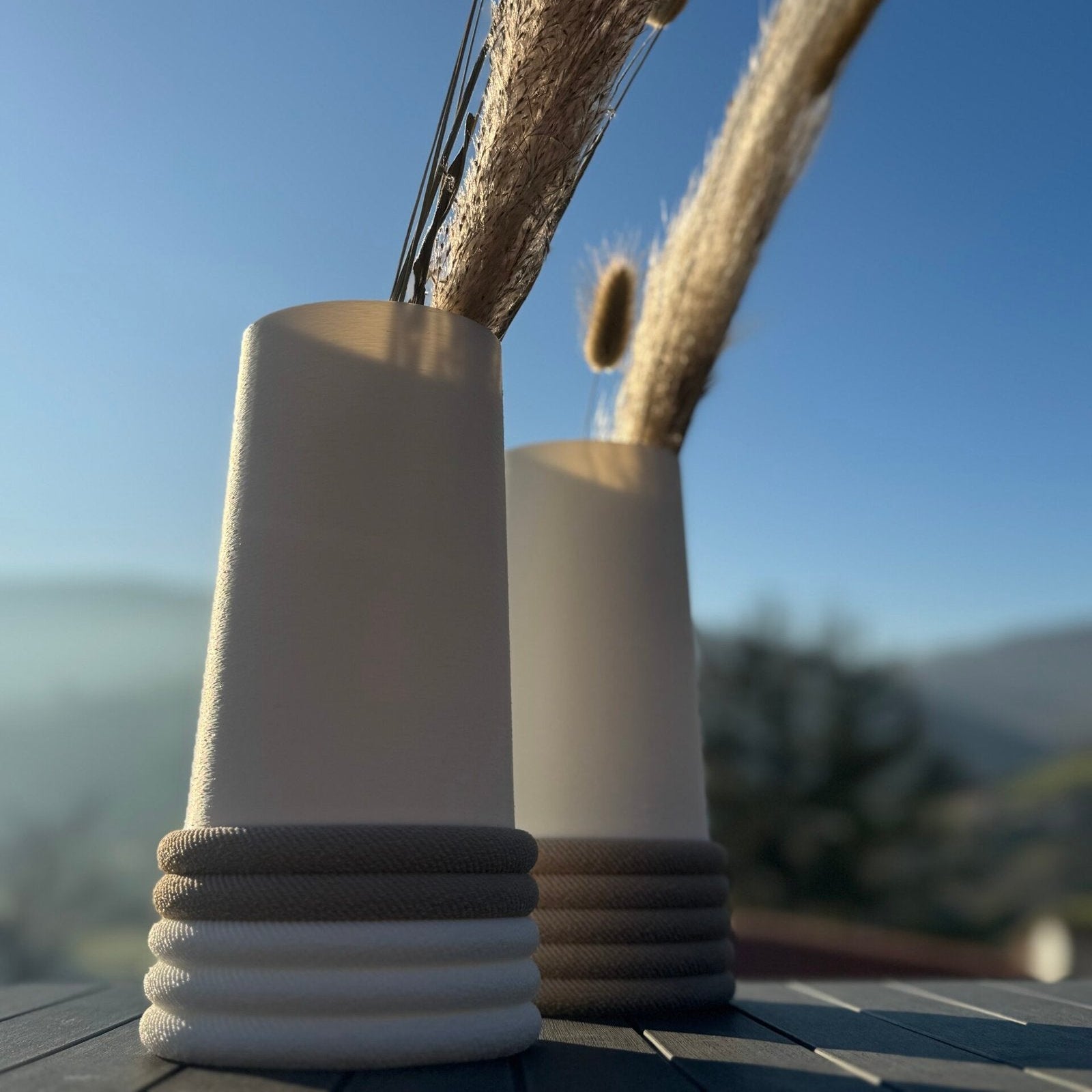 Vase corde pour fleurs séchées, parfait comme cadeau de crémaillère ou pour se faire plaisir